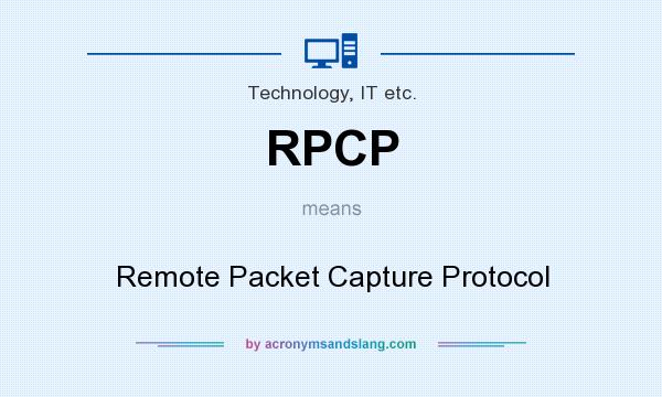 What does RPCP mean? It stands for Remote Packet Capture Protocol