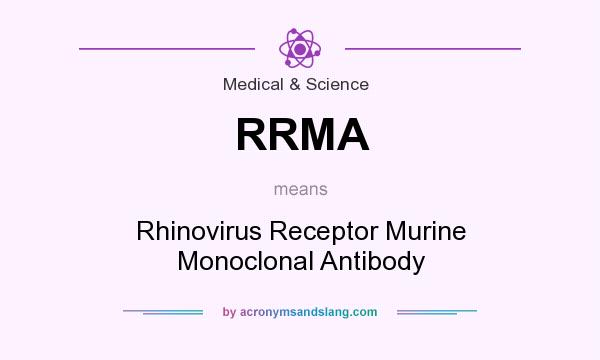 What does RRMA mean? It stands for Rhinovirus Receptor Murine Monoclonal Antibody