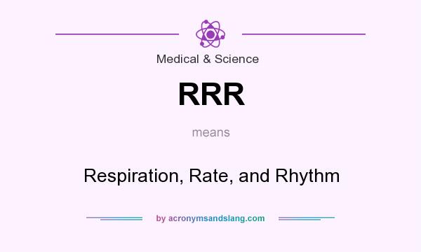 What does RRR mean? It stands for Respiration, Rate, and Rhythm