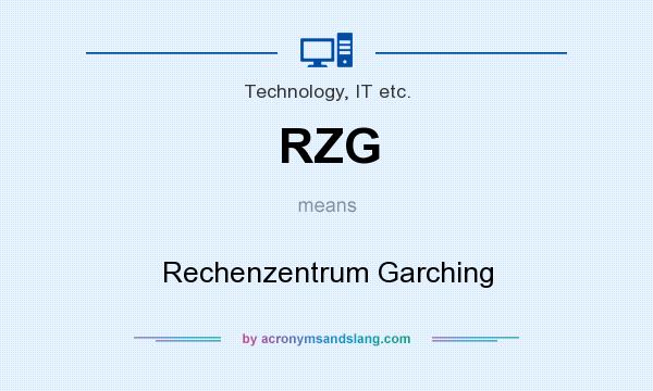 What does RZG mean? It stands for Rechenzentrum Garching
