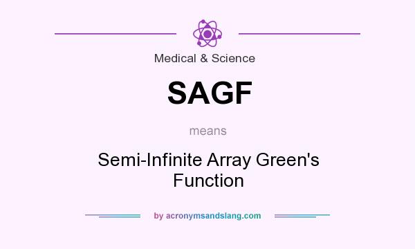 What does SAGF mean? It stands for Semi-Infinite Array Green`s Function