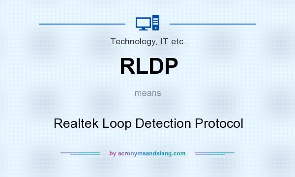 What does RLDP mean? It stands for Realtek Loop Detection Protocol