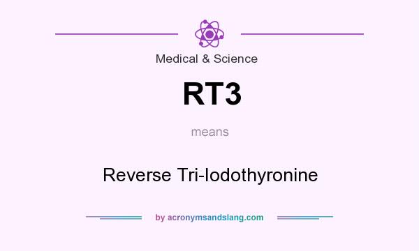 What does RT3 mean? It stands for Reverse Tri-Iodothyronine