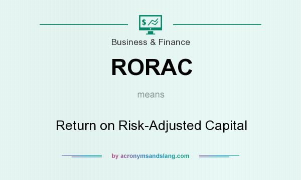 What does RORAC mean? It stands for Return on Risk-Adjusted Capital