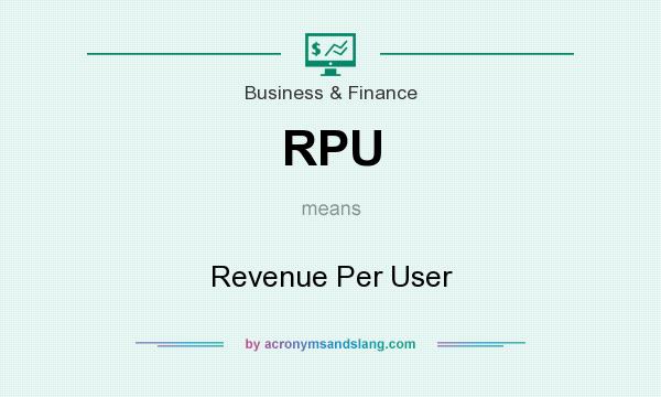 What does RPU mean? It stands for Revenue Per User