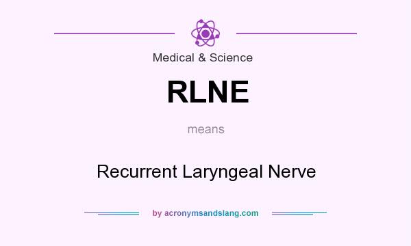 What does RLNE mean? It stands for Recurrent Laryngeal Nerve
