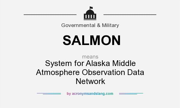 What does SALMON mean? It stands for System for Alaska Middle Atmosphere Observation Data Network
