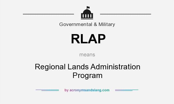 What does RLAP mean? It stands for Regional Lands Administration Program