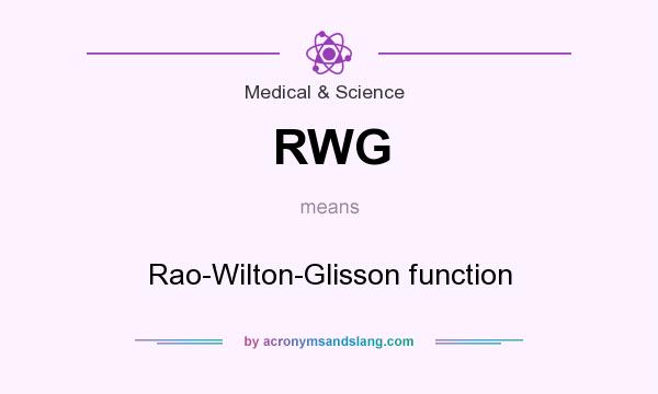 What does RWG mean? It stands for Rao-Wilton-Glisson function