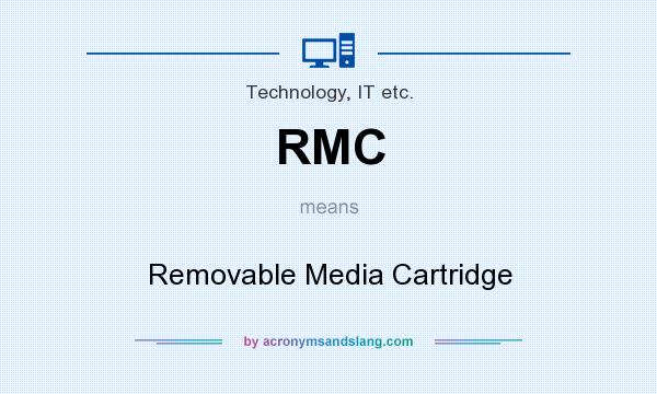 What does RMC mean? It stands for Removable Media Cartridge
