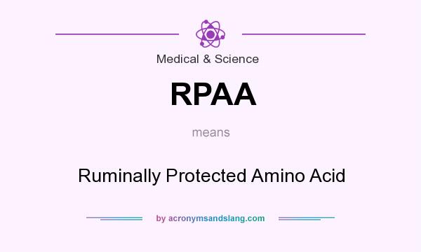 What does RPAA mean? It stands for Ruminally Protected Amino Acid