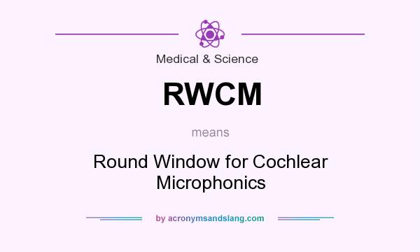 What does RWCM mean? It stands for Round Window for Cochlear Microphonics