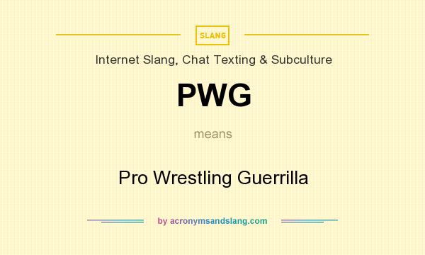 What does PWG mean? It stands for Pro Wrestling Guerrilla
