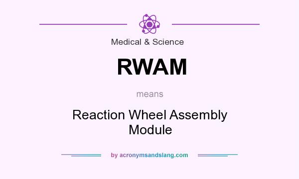 What does RWAM mean? It stands for Reaction Wheel Assembly Module