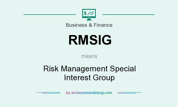 What does RMSIG mean? It stands for Risk Management Special Interest Group