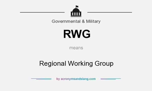 What does RWG mean? It stands for Regional Working Group