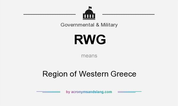 What does RWG mean? It stands for Region of Western Greece