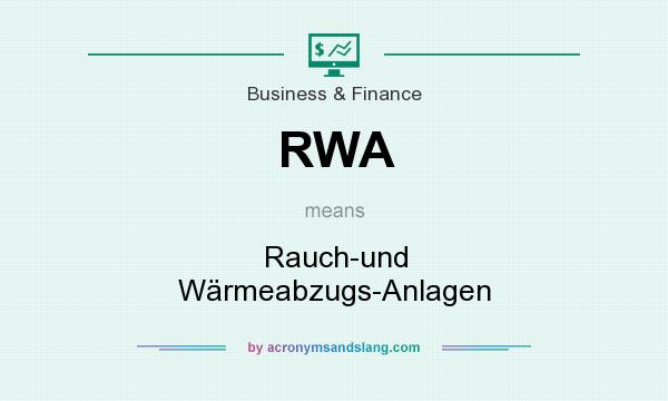 What does RWA mean? It stands for Rauch-und Wärmeabzugs-Anlagen