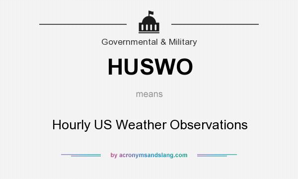 What does HUSWO mean? It stands for Hourly US Weather Observations