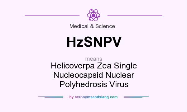 What does HzSNPV mean? It stands for Helicoverpa Zea Single Nucleocapsid Nuclear Polyhedrosis Virus