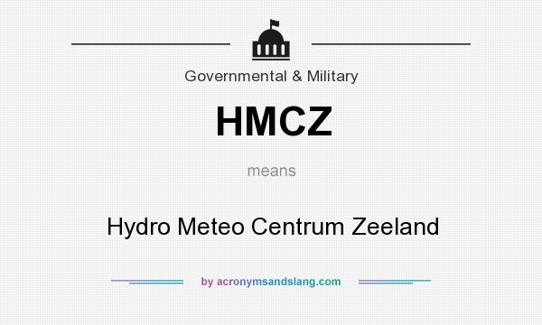 What does HMCZ mean? It stands for Hydro Meteo Centrum Zeeland