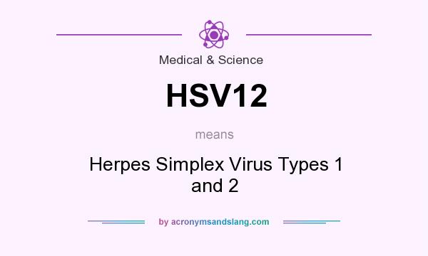 What does HSV12 mean? It stands for Herpes Simplex Virus Types 1 and 2