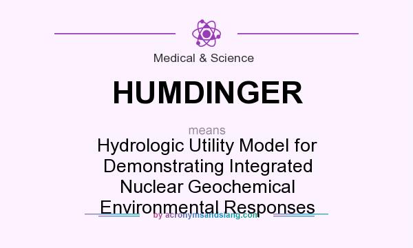 What does HUMDINGER mean? It stands for Hydrologic Utility Model for Demonstrating Integrated Nuclear Geochemical Environmental Responses