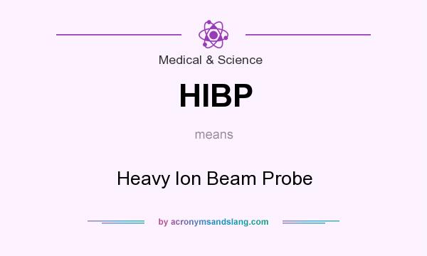 What does HIBP mean? It stands for Heavy Ion Beam Probe