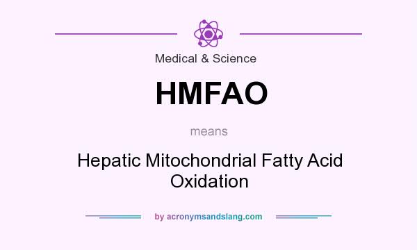 What does HMFAO mean? It stands for Hepatic Mitochondrial Fatty Acid Oxidation