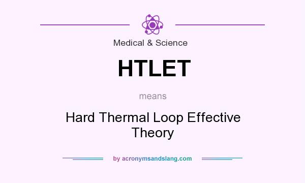 What does HTLET mean? It stands for Hard Thermal Loop Effective Theory