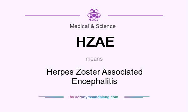 What does HZAE mean? It stands for Herpes Zoster Associated Encephalitis