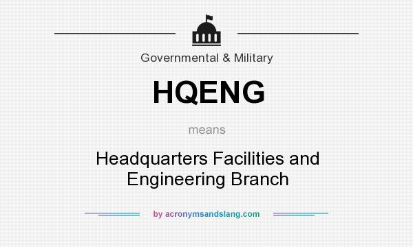 What does HQENG mean? It stands for Headquarters Facilities and Engineering Branch