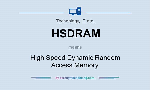 What does HSDRAM mean? It stands for High Speed Dynamic Random Access Memory