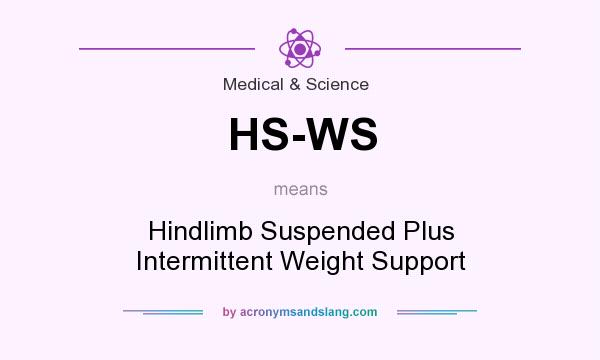 What does HS-WS mean? It stands for Hindlimb Suspended Plus Intermittent Weight Support