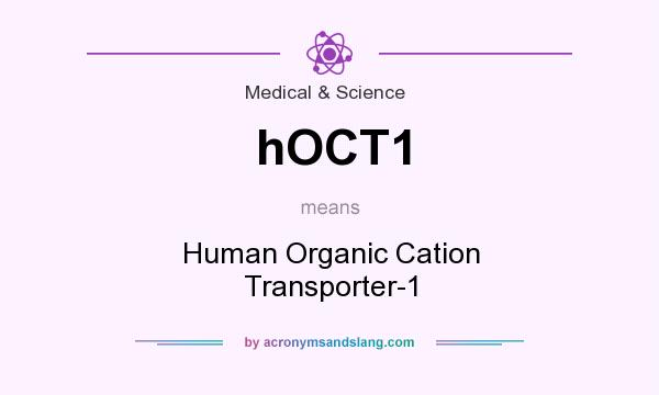 What does hOCT1 mean? It stands for Human Organic Cation Transporter-1
