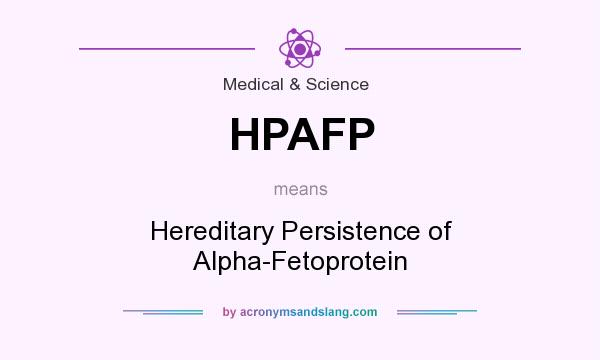 What does HPAFP mean? It stands for Hereditary Persistence of Alpha-Fetoprotein