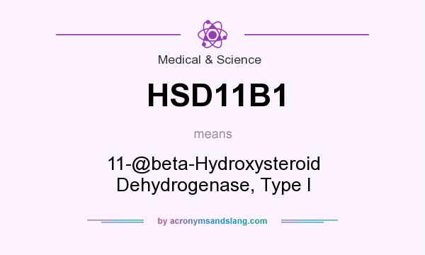 What does HSD11B1 mean? It stands for 11-@beta-Hydroxysteroid Dehydrogenase, Type I