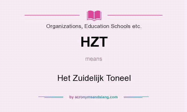 What does HZT mean? It stands for Het Zuidelijk Toneel