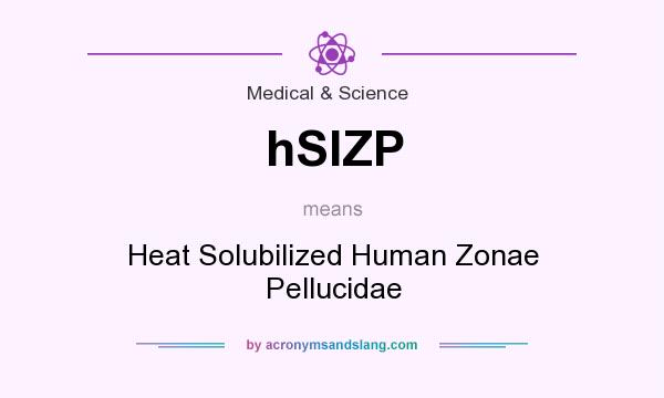 What does hSIZP mean? It stands for Heat Solubilized Human Zonae Pellucidae