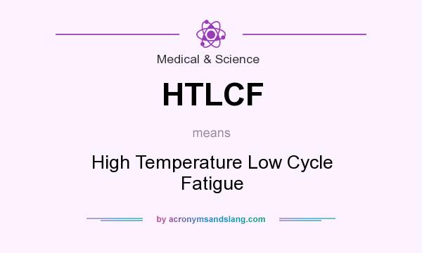 What does HTLCF mean? It stands for High Temperature Low Cycle Fatigue