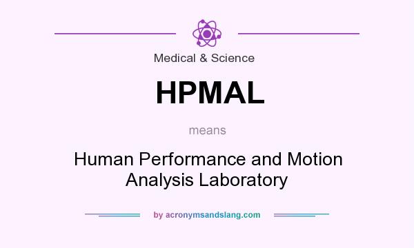 What does HPMAL mean? It stands for Human Performance and Motion Analysis Laboratory