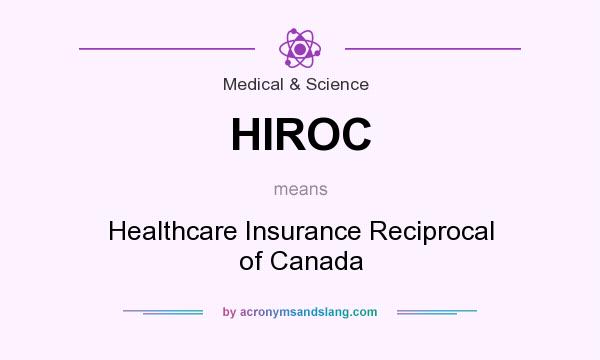What does HIROC mean? It stands for Healthcare Insurance Reciprocal of Canada