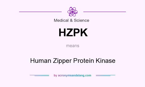 What does HZPK mean? It stands for Human Zipper Protein Kinase