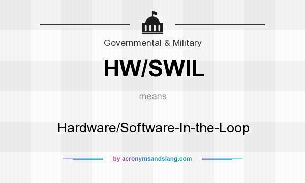What does HW/SWIL mean? It stands for Hardware/Software-In-the-Loop