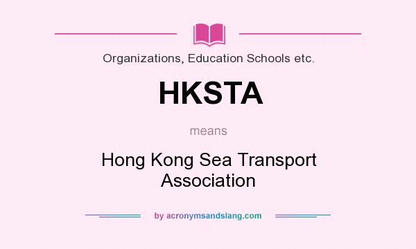 What does HKSTA mean? It stands for Hong Kong Sea Transport Association