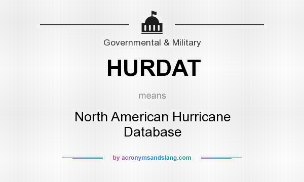 What does HURDAT mean? It stands for North American Hurricane Database