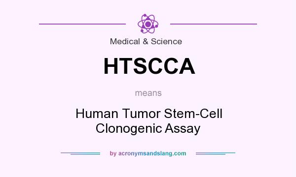 What does HTSCCA mean? It stands for Human Tumor Stem-Cell Clonogenic Assay