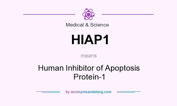 What does HIAP1 mean? It stands for Human Inhibitor of Apoptosis Protein-1
