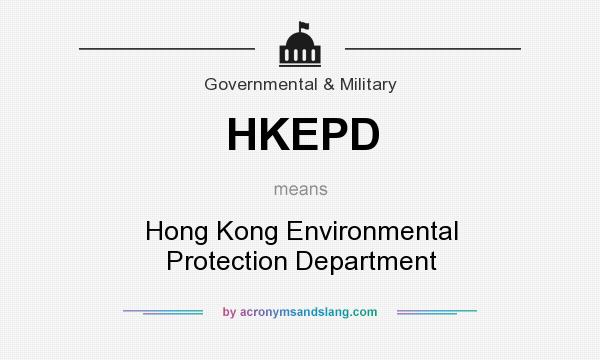 What does HKEPD mean? It stands for Hong Kong Environmental Protection Department