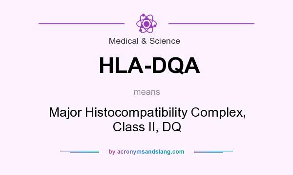What does HLA-DQA mean? It stands for Major Histocompatibility Complex, Class II, DQ